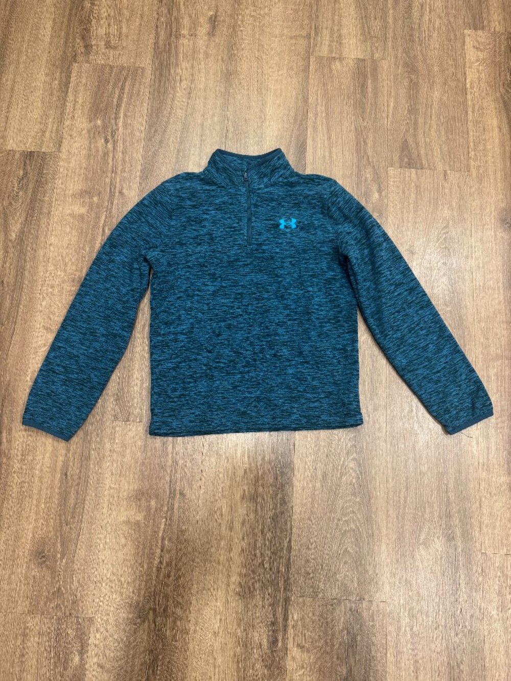 Under Armour Youth Large Fleece Quarter Zip Pullover Blue YLG